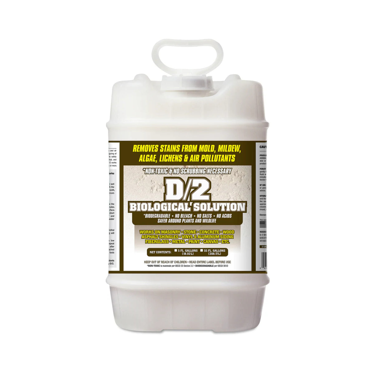 D/2 Biological Solution - 5 Gallon – D/2 Bio Shop
