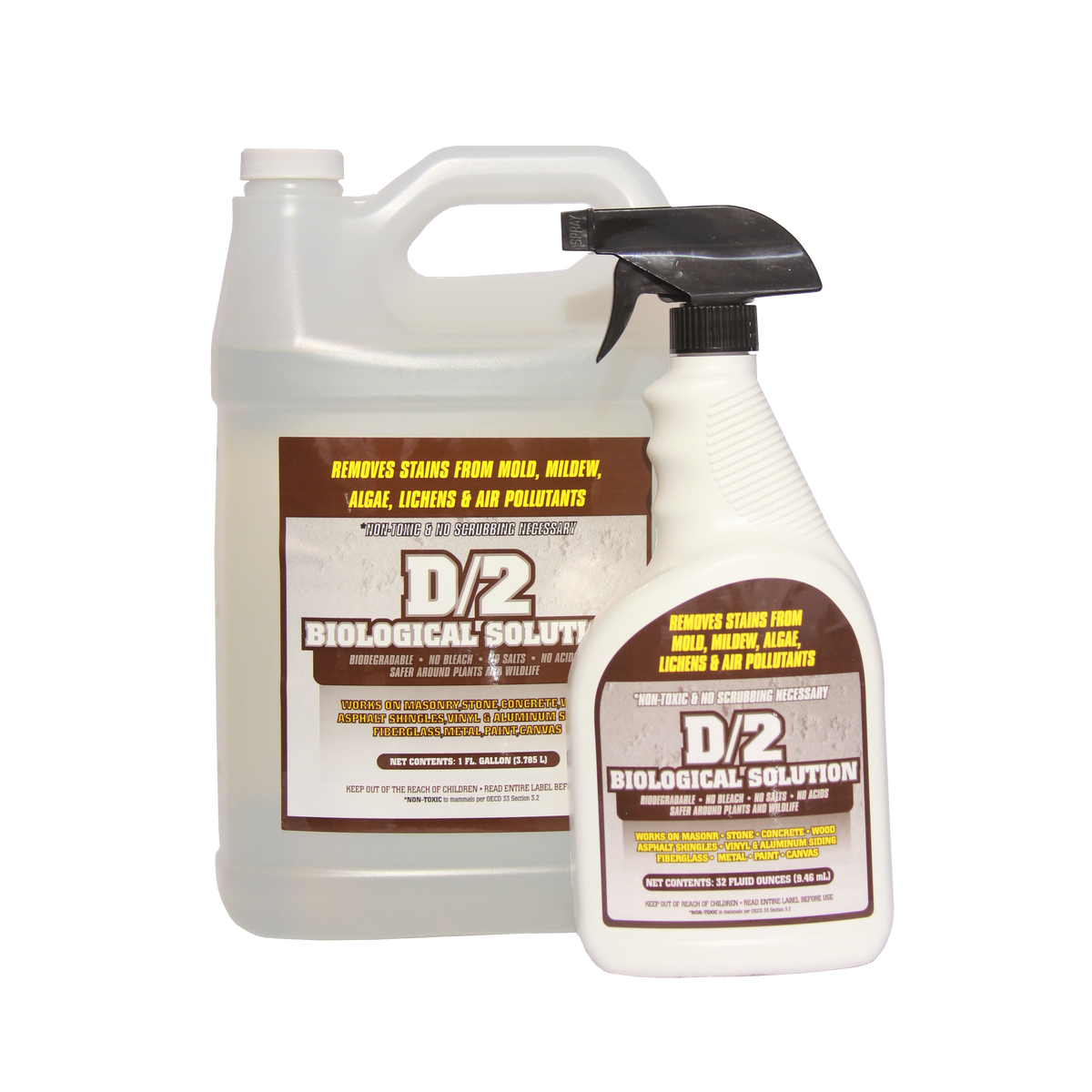 D/2 Biological Solution - 1 Gallon and 1 Quart Combo – D/2 Bio Shop